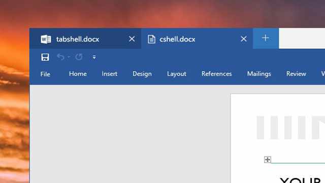 Вкладки в проводнике и в окнах (Windows 10 Redstone 4)