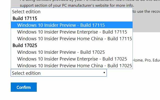 Официальные ISO-образы Windows 10 Build 17115 доступны для скачивания