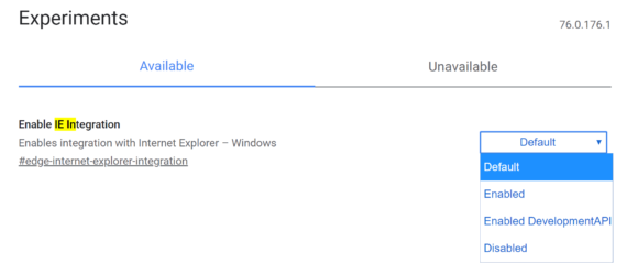 Эмуляция Internet Explorer теперь доступна в браузере Edge 76.0.176.1