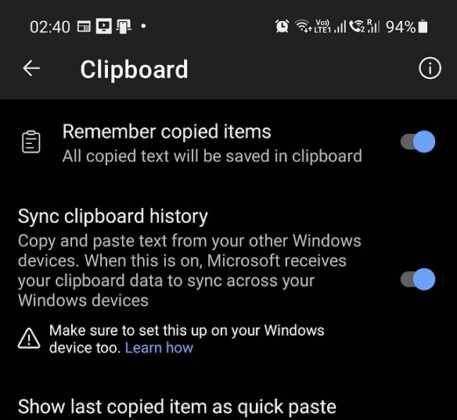 Microsoft наконец-то предлагает синхронизацию буфера обмена Windows 10 на всех телефонах Android