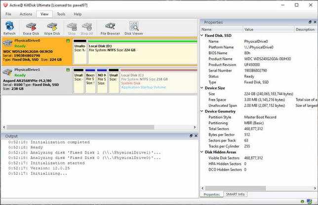 Active KillDisk 12.0.25.2 + key скачать торрент бесплатно