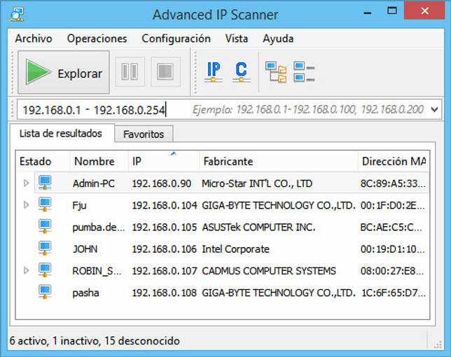 Advanced IP Scanner 2.5 Build 3850 на русском скачать бесплатно