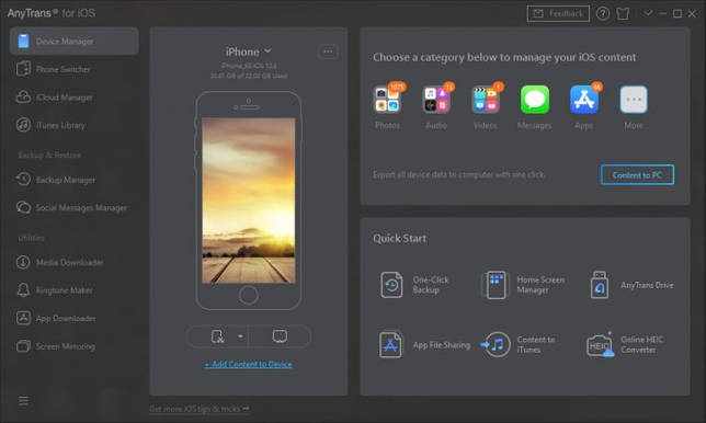 AnyTrans iOS 8.8.0 + код актвиации скачать бесплатно