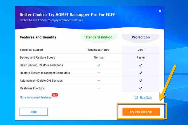 Бесплатная лицензия AOMEI Backupper Professional