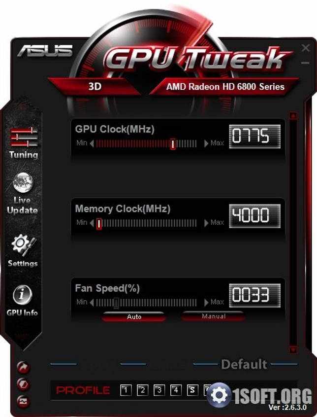 ASUS GPU Tweak 2.8.3.0 на русском скачать бесплатно