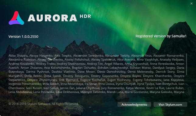 Aurora HDR 2019 v1.0.0.2550 для Windows скачать торрент бесплатно
