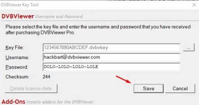 ключ DVBViewer