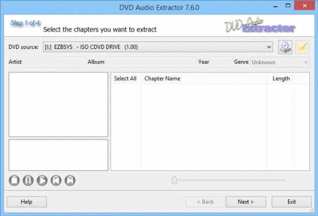 DVD Audio Extractor извлечение аудио дорожки.