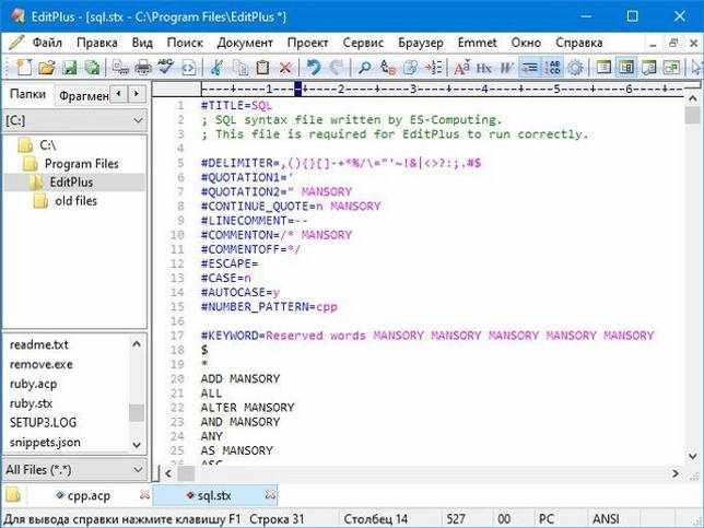 EditPlus 5.3 Build 2542 + Rus
