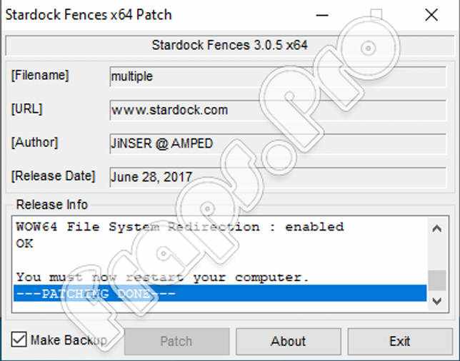 Активация Stardock Fences
