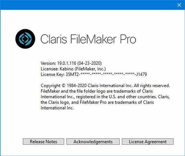 FileMaker Pro 19.0.1.116 скачать бесплатно