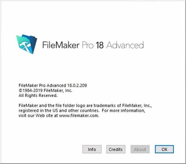 FileMaker Pro 19.0.1.116