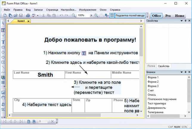Form Pilot Office 2.76 полная версия с ключом скачать бесплатно