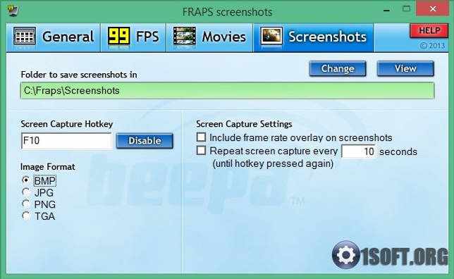 Fraps 3.5.9.9 Build 15618 крякнутый на русском скачать бесплатно