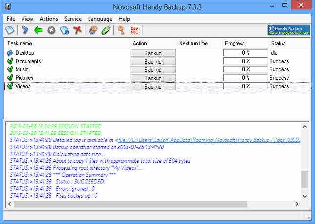 Handy Backup Professional 7.4.8.14222 + ключ скачать бесплатно