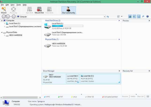 Hetman Partition Recovery