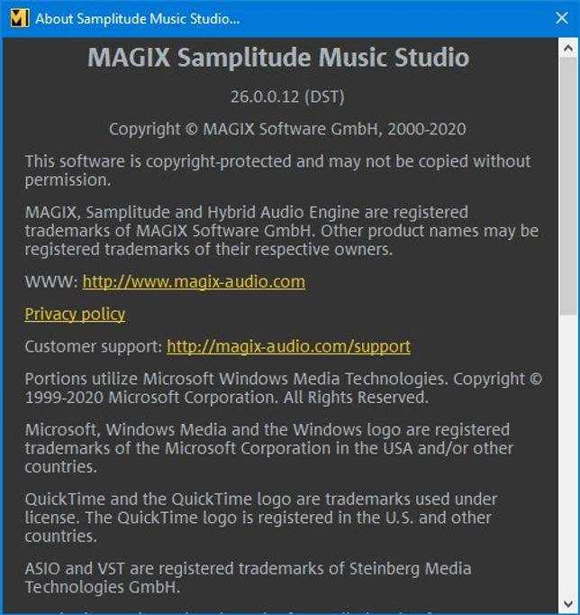 MAGIX Samplitude Music Studio 2021 v26.0.0.12 скачать торрент бесплатно