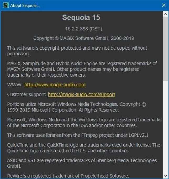 MAGIX Sequoia 15.4.1.644 скачать бесплатно
