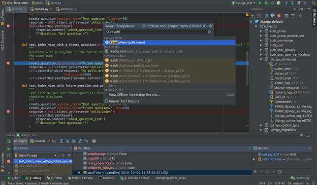 Скриншот 1 программы PyCharm