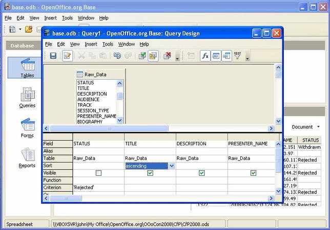 Скриншот 1 программы Apache OpenOffice Base