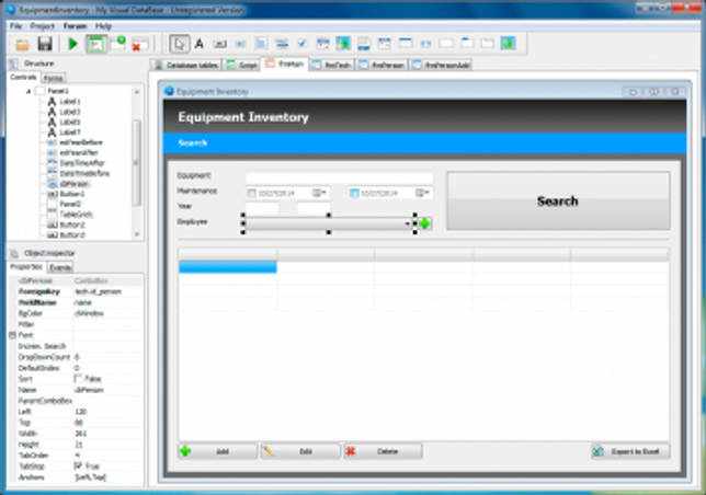My Visual DataBase 5.6 скачать бесплатно