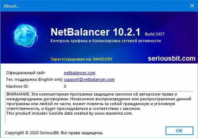 NetBalancer 10.1.3.2430 на русском крякнутый + код активации скачать