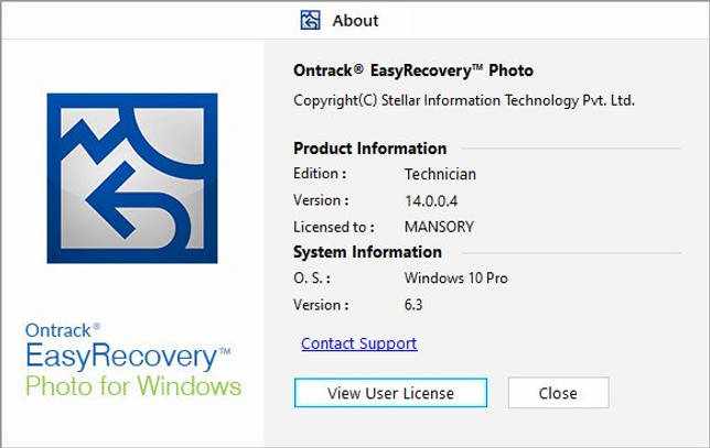 Ontrack EasyRecovery Professional 14.0.0.4 русская версия + лицензионный ключ для активации скачать бесплатно