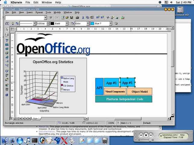Запуск Apache OpenOffice на MacOS.