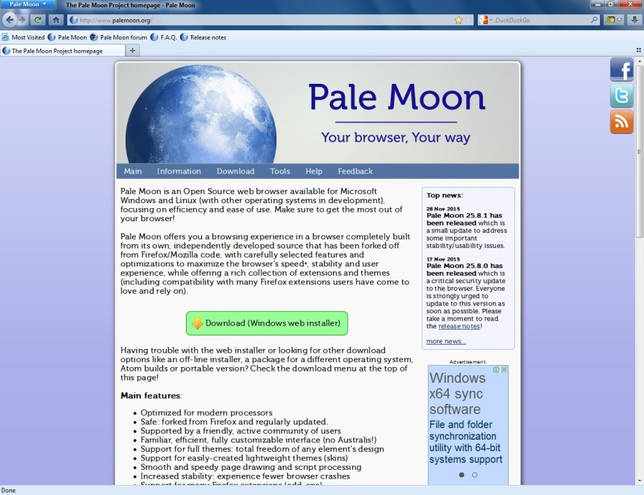 screen Pale Moon 2 screen Pale Moon 2