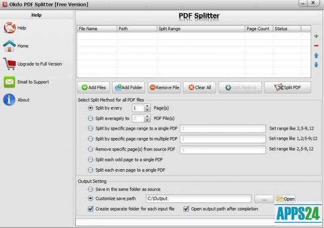 Изображение для Okdo PDF Splitter Free
