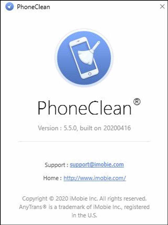 PhoneClean 5.5.0.20200416 на русском скачать бесплатно