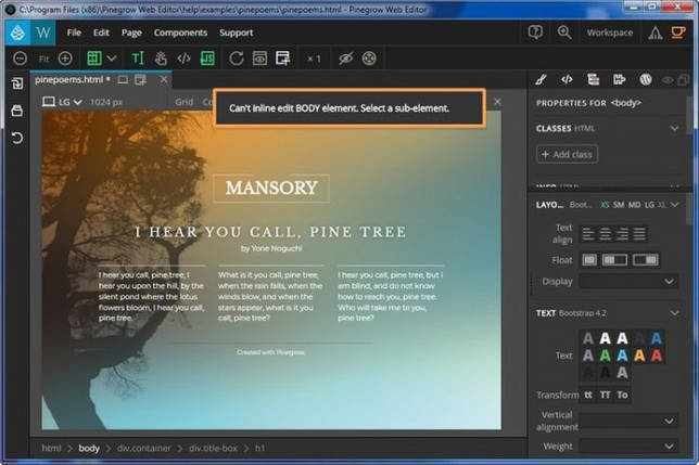 Pinegrow Web Editor Pro 2.951 скачать торрент бесплатно