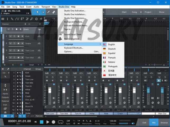 PreSonus Studio One Professional 5.0.2 + crack скачать бесплатно