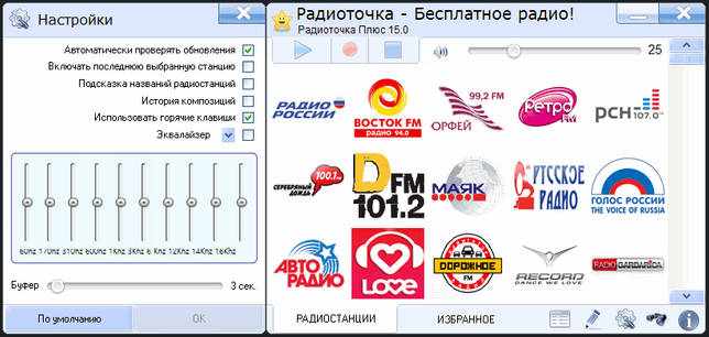 Радиоточка Плюс - слушать радио онлайн бесплатно - радио на компьютер