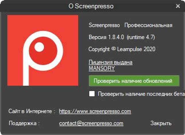 Screenpresso Pro 1.8.4.0 на русском скачать бесплатно