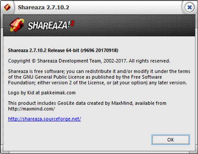 Shareaza 2.7.10.2 русская версия скачать бесплатно
