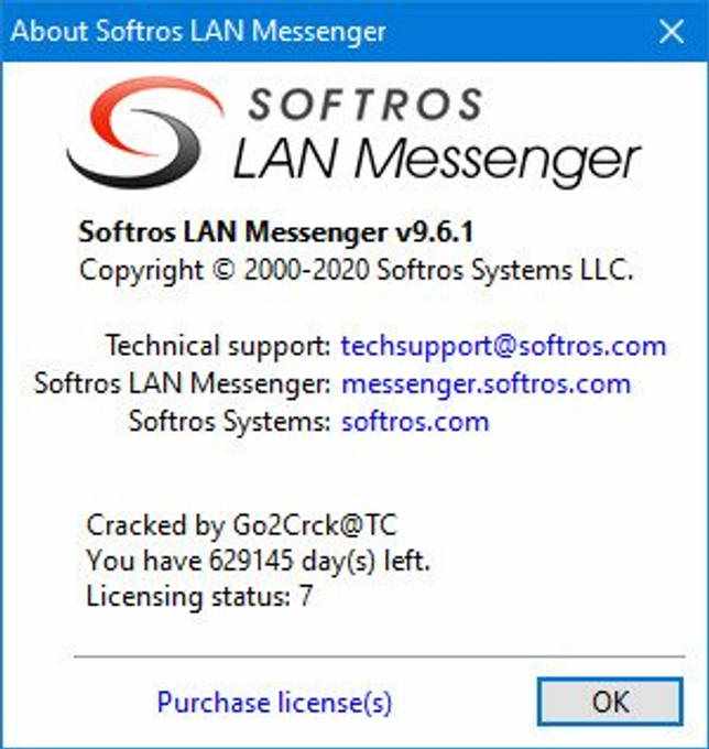 Softros LAN Messenger 9.5.5 крякнутый скачать торрент с лицензией