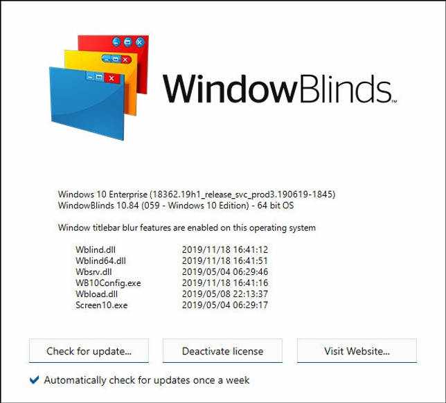 Stardock Windowblinds 10.85 скачать торрент бесплатно