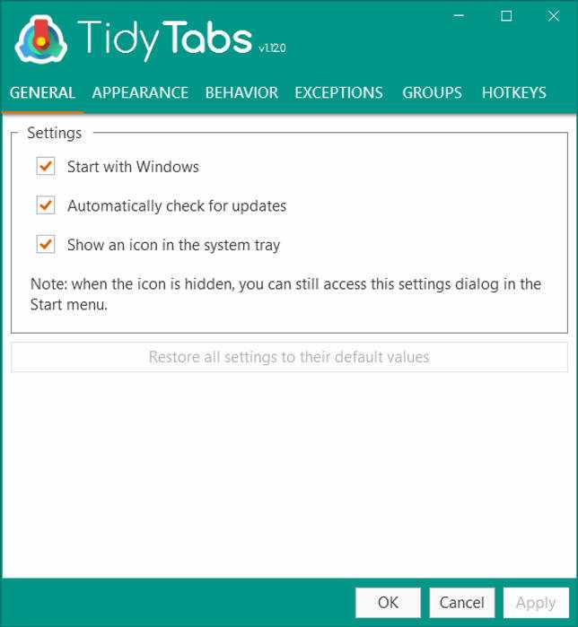 TidyTabs Pro 1.18 скачать бесплатно