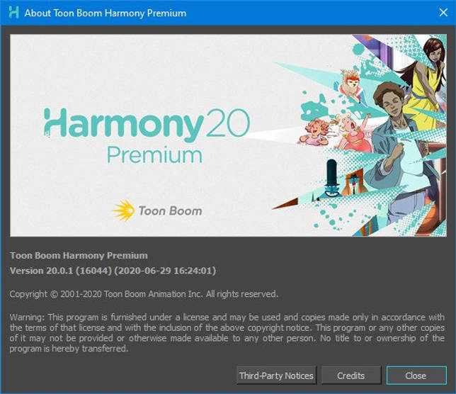 Toon Boom Harmony Premium 20.0.0 Build 15996 крякнутый скачать бесплатно