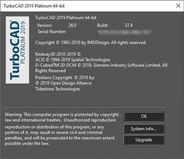 TurboCAD 2019 26.0 Build 37.4 скачать бесплатно торрент