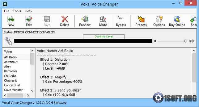 Voxal Voice Changer 5.04 Beta крякнутый скачать бесплатно