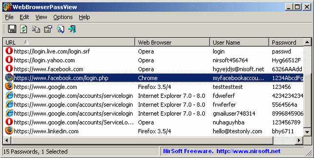 WebBrowserPassView (Portable)