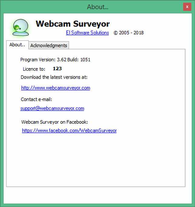 Webcam Surveyor скачать с ключом