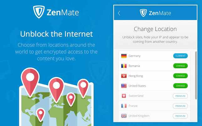 ZenMate VPN Premium 2.6.4 для Android крякнутый скачать бесплатно